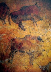 Bisonte, 15000-10000 a.C. caverna di Altamura in Spagna